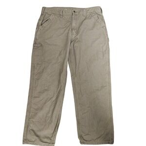 Carhartt Pants Mens‎ 38x30 Light Brown B151 Canvas Dungaree Work Original Fit
